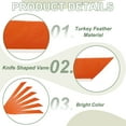 thumbnail image 3 of Uxcell Arrow Vanes Turkey Archery Arrows Feathers Fletching, Right Wing Fit for Hunting Target Shooting - Knife Shaped Orange, 3 of 5