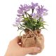 thumbnail image 5 of MERRYHAPY 2Ud Flores Artificiales De En Maceta Morada Ideal Para De Hogar O Eventos, 5 of 7