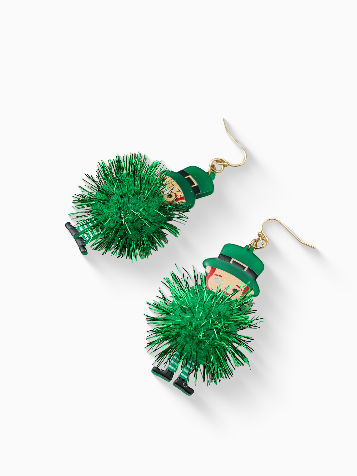 Way to Celebrate St. Patrick's Day Leprechaun Pom Earrings, 1 Pair