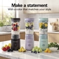 thumbnail image 3 of Hamilton Beach Personal Blender for Smoothies with Travel Lid, 14 oz, Black, 3 of 12