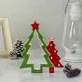 thumbnail image 2 of Northlight 9" Green and Red Ceramic Christmas Tree Tabletop Decoration, 2 of 5