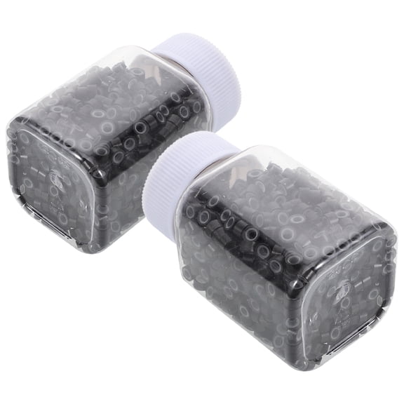 PENIKOKO 2000pcs Silicone Hair Beads Bulk Pack with Invisible Hold for Professional Hair Styling and Braiding