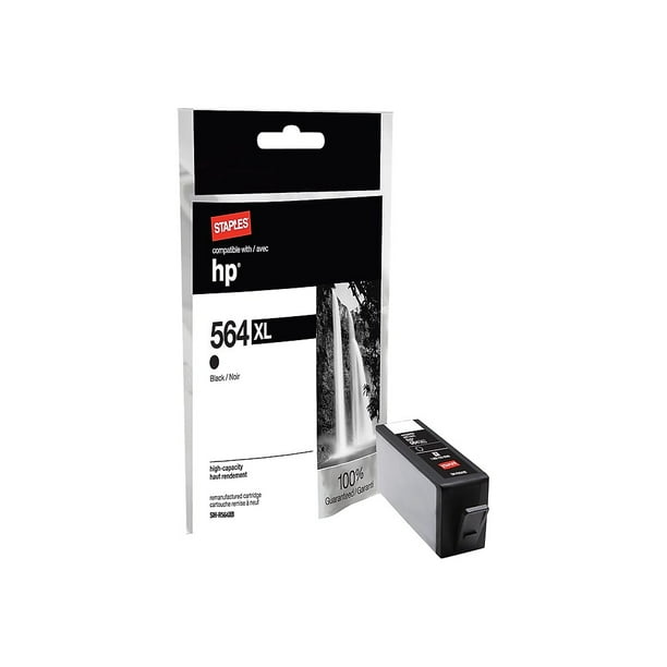 Staples Remanufactured Ink Cartridge Replacement for HP 564XL (Black