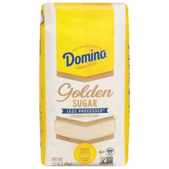 Domino Pure Cane Granulated Golden Sugar, 3.5 lb