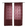 thumbnail image 1 of XWSHYW Cortinas Hojas Cortina Transparente Ventana Voile Drape Cenefa 1 Panel Tela, 1 of 3