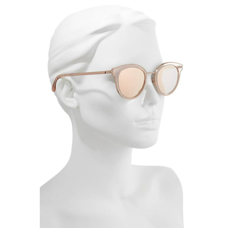 Tåre semester Foran dig Kate Spade Gray Rose Gold Cat Eye Sunglasses LISANNE/F/S W66 50 -  Walmart.com