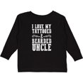 thumbnail image 3 of Inktastic I Love My Tattooed & Bearded Uncle Boys Long Sleeve Toddler T-Shirt, 3 of 5