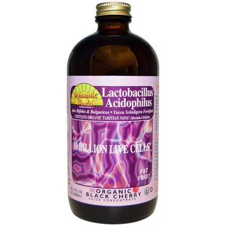 Dynamic Health Liquid Acidophilus, Black Cherry, 16 OZ