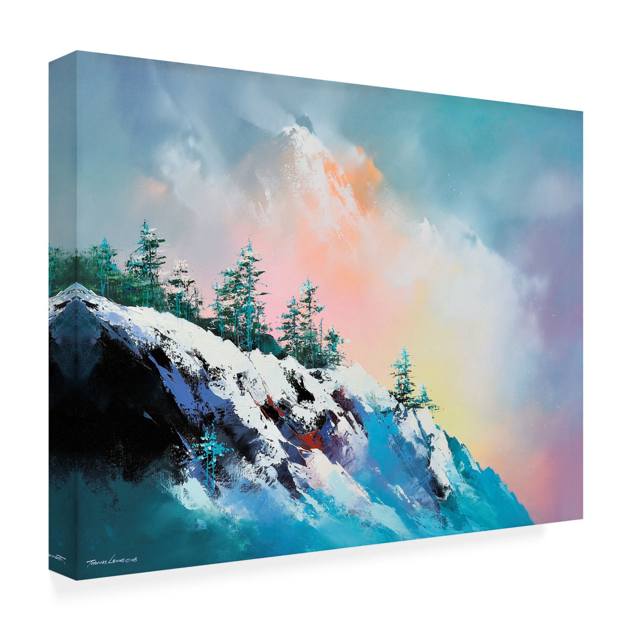 Canvas Wall Art - Thomas Leung 'Sea of Clouds' Wall Art for Living Room, Bedroom, or Office Décor by Trademark Fine Art - 32 x 24 Inches