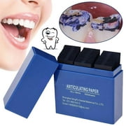 Professional Dental Articulating Paper 300 Pieces Red and Blue High Sensitivity for Occlusal Analysis Disposable and Hygienic