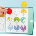 thumbnail image 4 of Vrorvz Elementary Math Magnetic Fraction Disc Set for Easy Fraction Learning and Interactive Math Education at Home or School Includes Activity Book 102 Stickers 3 Scoring Boards and a Pen, 4 of 8