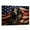Afghan Hound, variant on Bluetick Coonhound Dog Canvas with American Flag Canvas Wall Art Dog Canvas Pictures for Wall Decor Red White Blue Flag of USA Patriotic Painting Print for Living Room Bedroom Office Ready to Hang