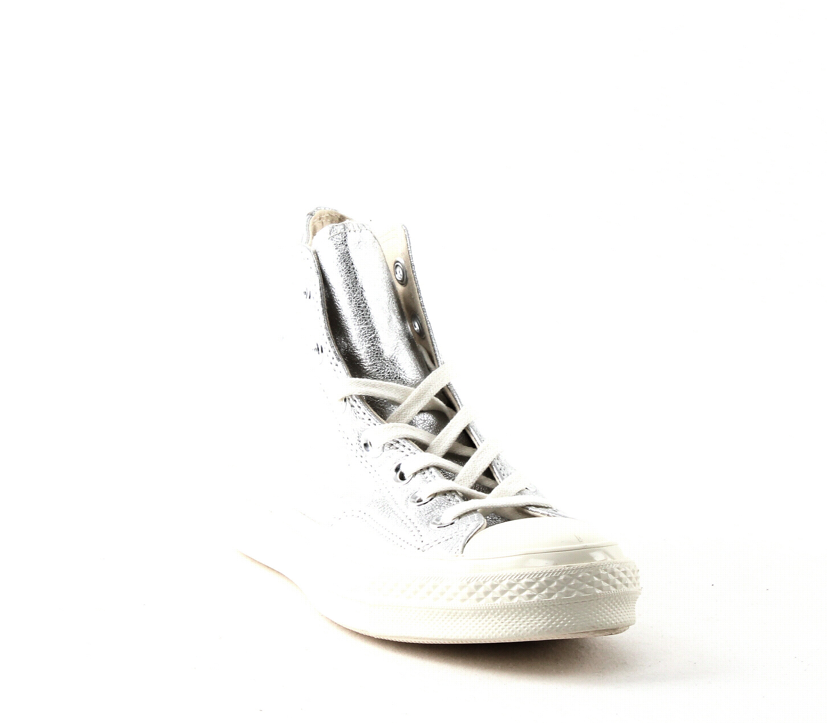 high top metallic sneakers