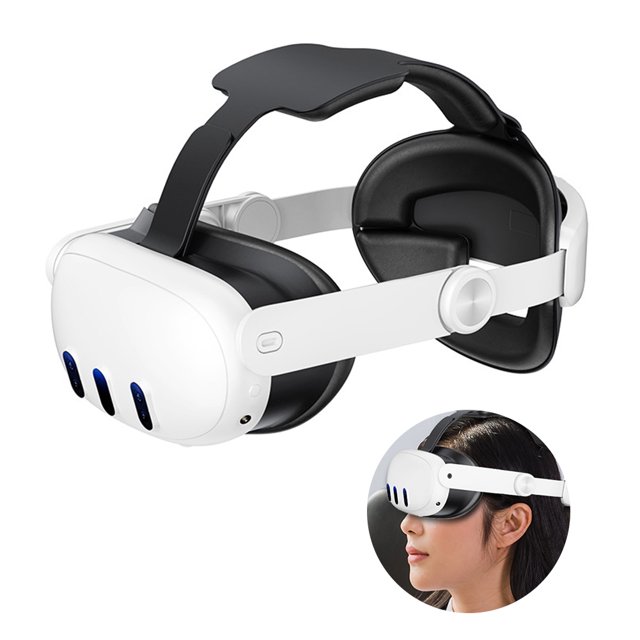 Correa de cabeza VR para Meta Quest 3 con bisagra Ajustable para Oculus Quest 3