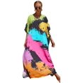 thumbnail image 1 of LinYooLi Robe de Plage pour Femmes, Longue Blouse Imprimée, Grande Taille, Robe de Bikini, Robe de Vacances, 1 of 2