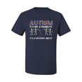 thumbnail image 3 of Autism Is Not A Disablity Itâ€™s A Different Abilty | Autism Awareness Dabbing Skeleton Inspirational Christian Men's Graphic T-Shirt, Navy, 4X-Large, 3 of 5