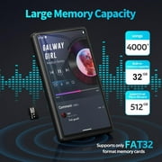 Newest 160GB MP3 Player with Bluetooth and WiFi,Android 11 OS MP3 & MP4 Players with 5 Touchscreen and Speaker, 3GB RAM & 32GB ROM,2500mAh Music Player with Spotify, Audible,Amazon Music,Play Store