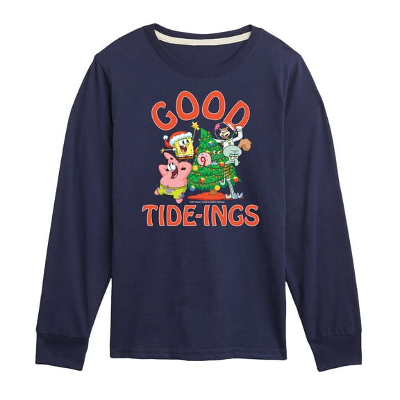 SpongeBob SquarePants - Good Tide - Toddler And Youth Long Sleeve Graphic T-Shirt