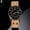 Khaki, variant on Men's Date Arabic Numerals Dial Faux Leather Band Sport Quartz Wrist Watch