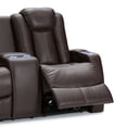 thumbnail image 7 of Seatcraft Omega Loveseat Leather Gel, Powered Headrest, Power Recline, Brown, 7 of 7