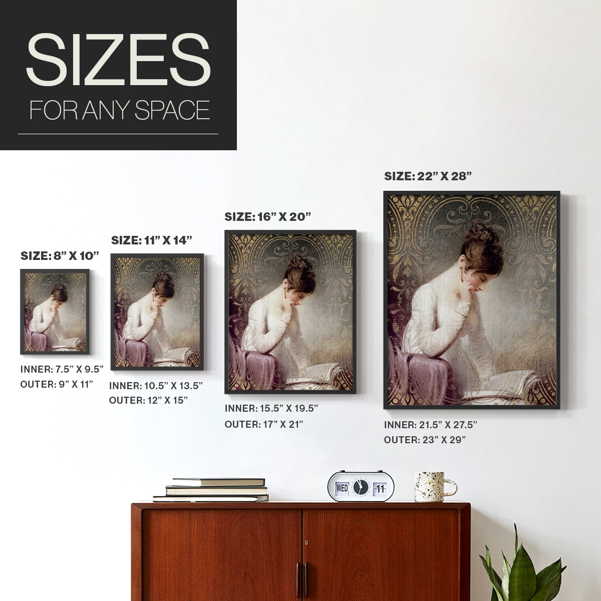 An Interesting Story in Paper Solid Wood 22 x 28 Framed Print