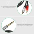 thumbnail image 1 of ELAYARD Audio Cable Dual Converter For Guitar And Microphone Patch Cable With Strong For Sound Transmission, 1 of 6