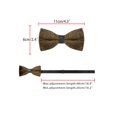 thumbnail image 3 of CORBATA DE LAZO AJUSTABLE DE VELVET INSPIRAR CHIC PARA HOMBRES, PRE-ATADA, TAMAÑO ÚNICO, AMARILLO OSCURO, PARA PROM Y BODA, 3 of 4