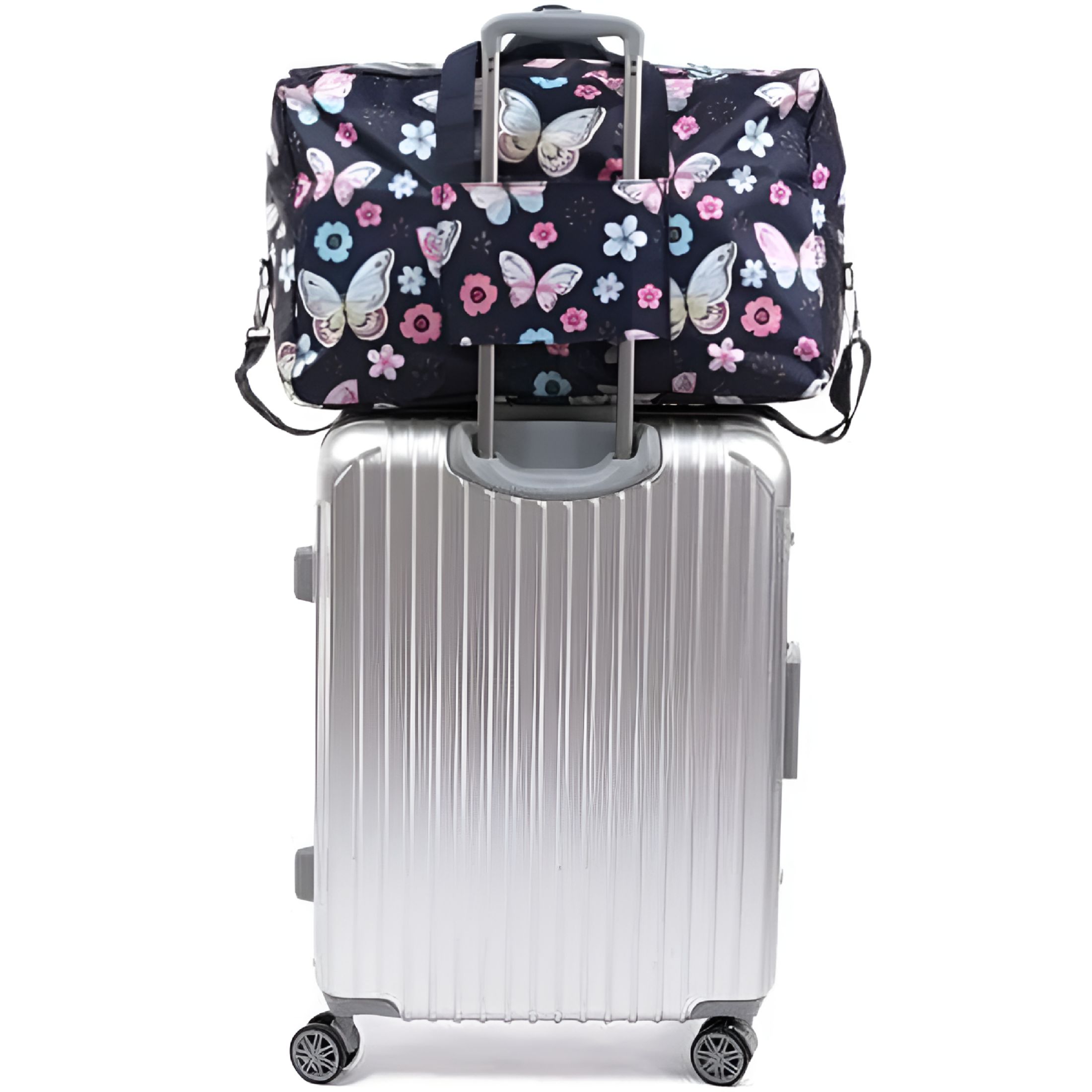 BESTSKY 22" Overnight Carry On Weekender Bag for Women Girls Foldable Travel Duffle Bag