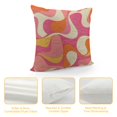 Fenyluxe Boho Pillow Covers Retro Orange Pink Yellow Throw Pillow