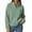 Kizanda-Green, variant on Women Zip up Hoodless Jackets Mock Neck Raglan Sleeves Fashion Casual Daily Fall Winter Coat Stand Collar Fashion Outerwear Work Top XL