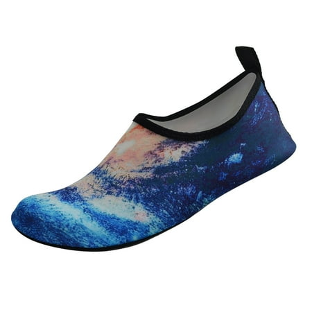 

Cathalem Men And Women Swimming Shoes Light Swimming Shoes Wading Diving Beach Shoes Women Yoga Skin Low Heeled Sandals for Women Light Blue 6.5