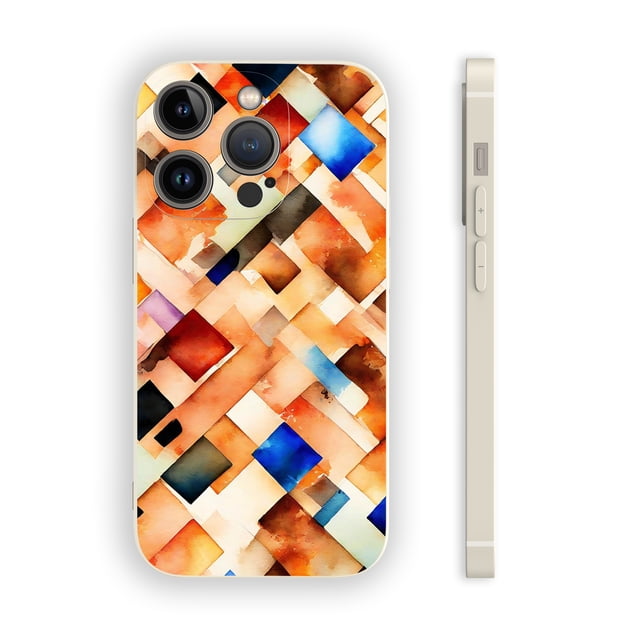 Haga una declaración con esta peculiar funda para teléfono plateada mate de doble capa con estampado de dibujos animados para iPhone 15 Pro Max 14 13 12 Pro 11