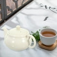 thumbnail image 2 of Ceramic Teapot White Ceramic Tea Pot Loose Tea Teapot for Home Restaurant Tearoom, 2 of 9