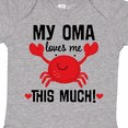 thumbnail image 4 of Inktastic Oma Loves Me Grandson Boys or Girls Baby Bodysuit, 4 of 5