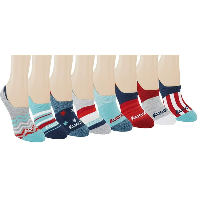 AmPm Chaussettes Invisibles Invisibles pour Femmes, 8 Paires, Invisibles, Coussinées