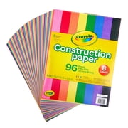 Crayola Construction Paper, 8 Primary Colors, Beginner Child, 96 Pieces
