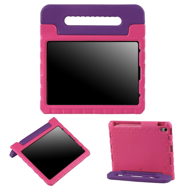 Hde Ipad Air 4th Generation Case For Kids Shockproof Ipad Air 4 Kids Case Cover With Handle Stand For 10 9 Inch Ipad Air 4 Purple Pink Walmart Com