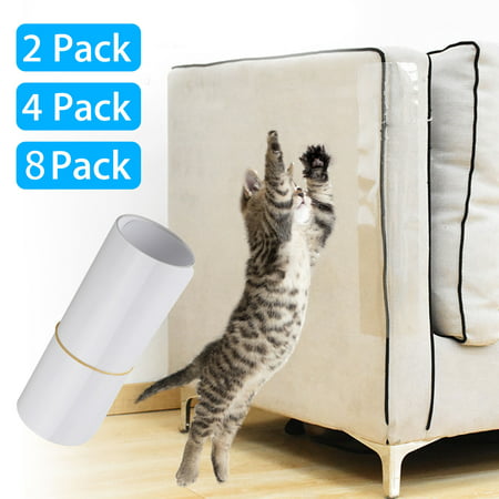 Pet Couch Protector, Clear Pet Cat Dog Claw Guards Self-Adhesive Pads, Discreet Cat Anti-Scratch Furniture Protector Pad, Cover to Protect The Upholstery, Door, Walls, Mattress, Car Seat