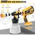 thumbnail image 6 of Paint Sprayer Tool 1000W High Power Electric Spray Paint Gun Easy to Clean for Furniture Cabinets Fence Walls Door Garden Chairs Paint Tools Yellow, 6 of 16