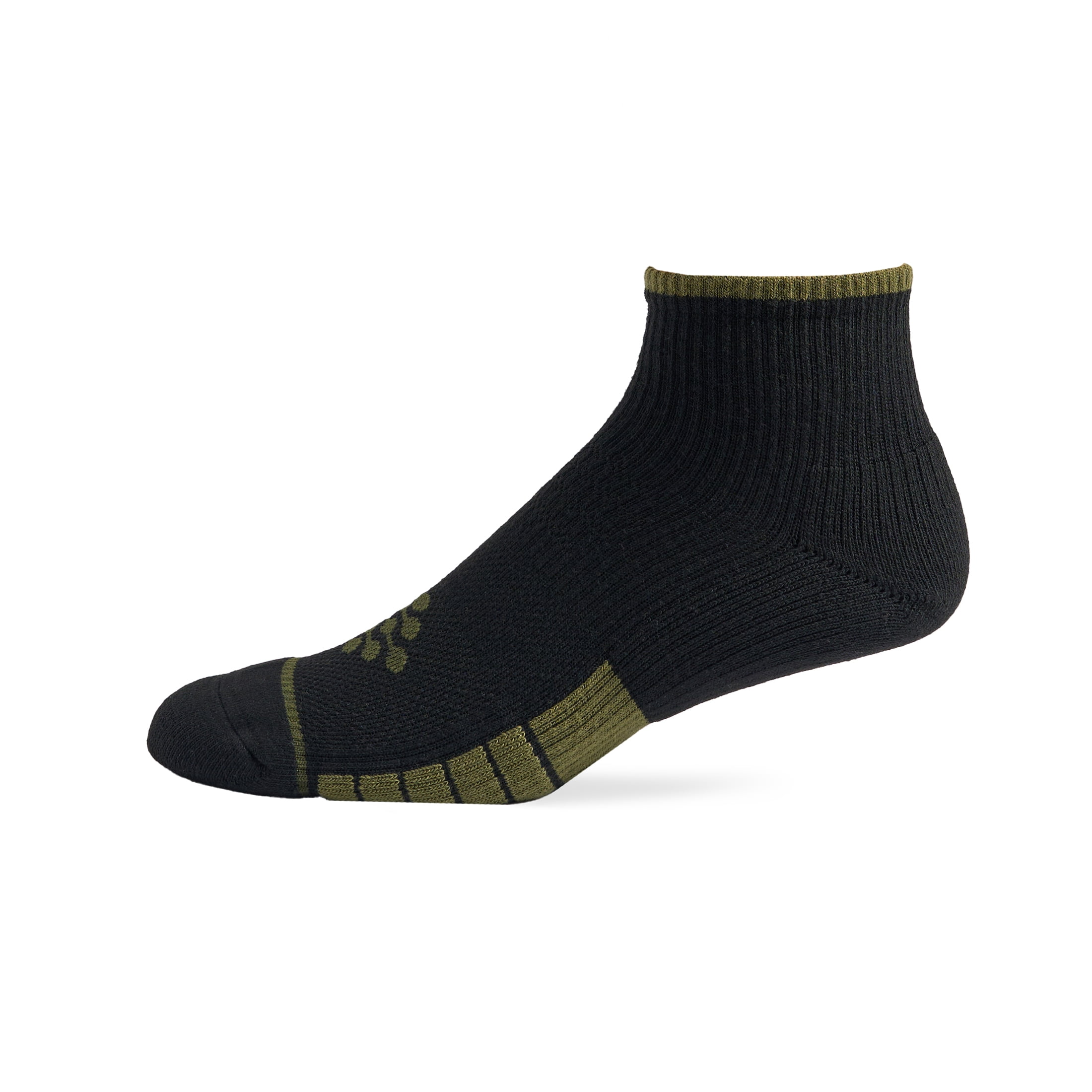 TRUEENERGY Flow High Impact Color Pop Quarter Cushion Sock, Men's Size 10-14.5, 3-pack