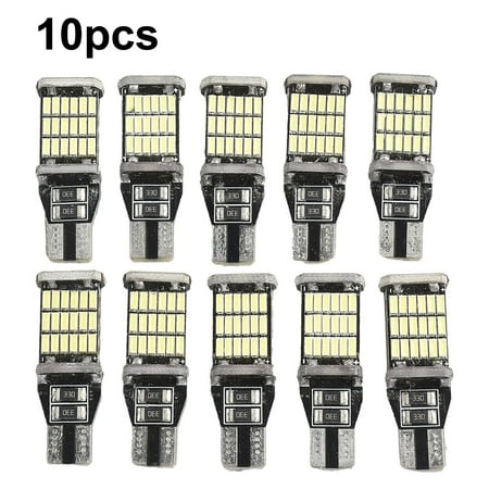 

10X T15 921 912 LED Reverse Backup Light Bulbs W16W 916 6000K Super Bright White