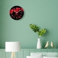 thumbnail image 4 of 10 Inch Wall Clock Battery Operated Silent Clock Decorative for Office, Kitchen, Outdoor, Living Room，Bear Buffalo Plaids Image, 4 of 4