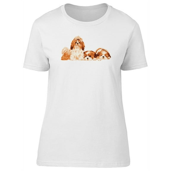 Three Brown Puppies T-Shirt Women -Image by Shutterstock, Female x-Large