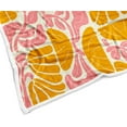 thumbnail image 3 of Boho Abstract Colorful Floral Throw Blanket, Vintage Retro Patchwork Orange Pink Flower Botanical Geometric Aesthetic Groovy Flannel Throw Blanket for Chair Bed Sofa Couch, 50X60IN, 3 of 4