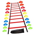 thumbnail image 2 of Almencla Agility Ladder Balance Foot Exercise Coordination Workout Training Equipment Red, 2 of 8