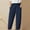 Dark Blue, variant on Spring Tops for Women Womens Tops Plus Size Fashion Women Casual Summer Wear Pants Solid Color Cotton and Linen Trousers Gifts for Women