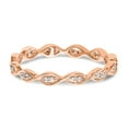 thumbnail image 5 of 14k Rose Gold Round Diamond Eternity Wedding Band Vintage Anniversary Ring Size 5 - 1/2 Ct., 5 of 5