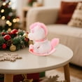 thumbnail image 5 of 2026 Year of the Horse Electrical Rocking Horse Doll - Pink Auto-Rocking Plush Toy, Soft Polyester Fiber Christmas Gift for Kids, Compact Desk Shelf Decor for Home Office, 5 of 6