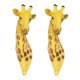 thumbnail image 1 of EeaseMX 2 ganchos rústicos con forma de cabeza de jirafa, decorativos para pared, adornos de animales., 1 of 7