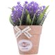 thumbnail image 2 of pieza de planta artificial de simulación de bonsái, planta de albahaca falsa, decoración de escritorio para el hogar, oficina y armario (morado)., 2 of 8